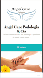 Mobile Screenshot of angelcarepodologia.com.br
