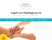 Tablet Screenshot of angelcarepodologia.com.br